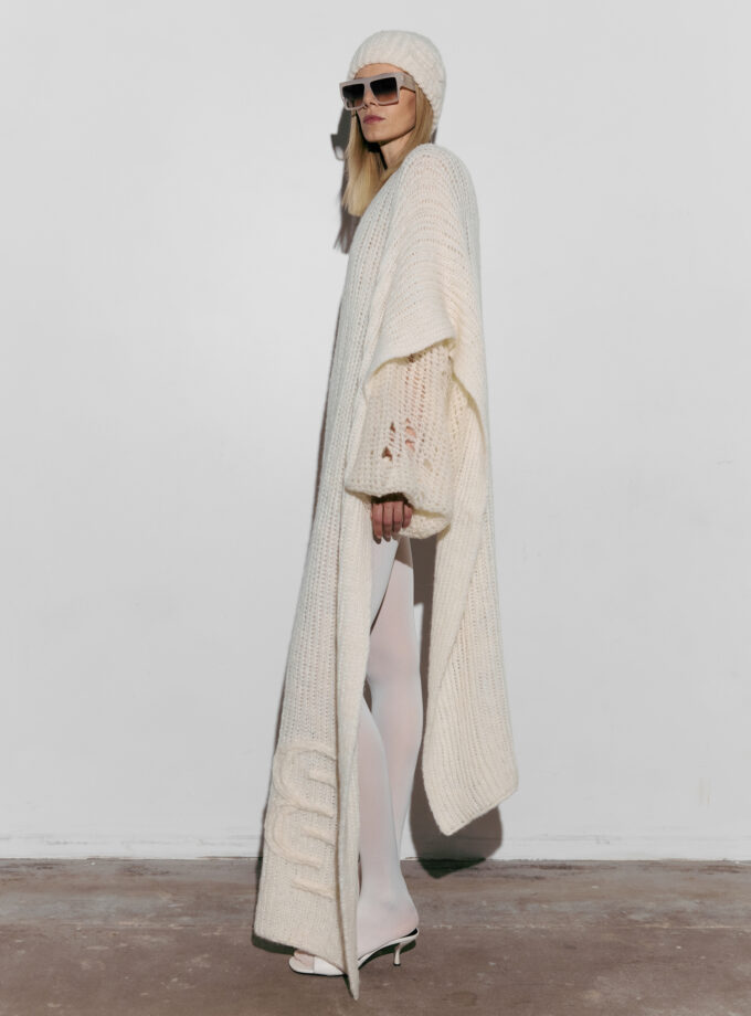 Шарф Bazhane Fluffy scarf молочний