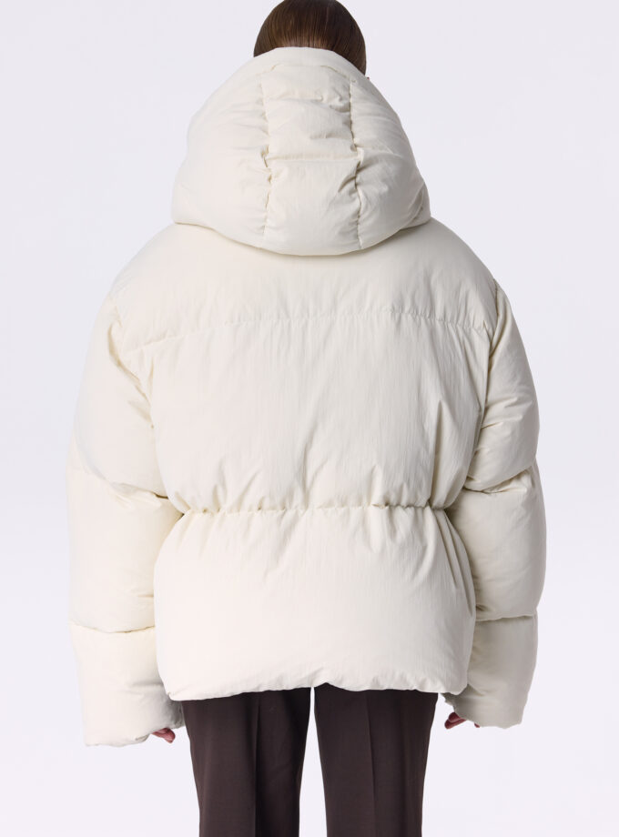 Пуховик Bazhane Glaze Dows Jacket молочний