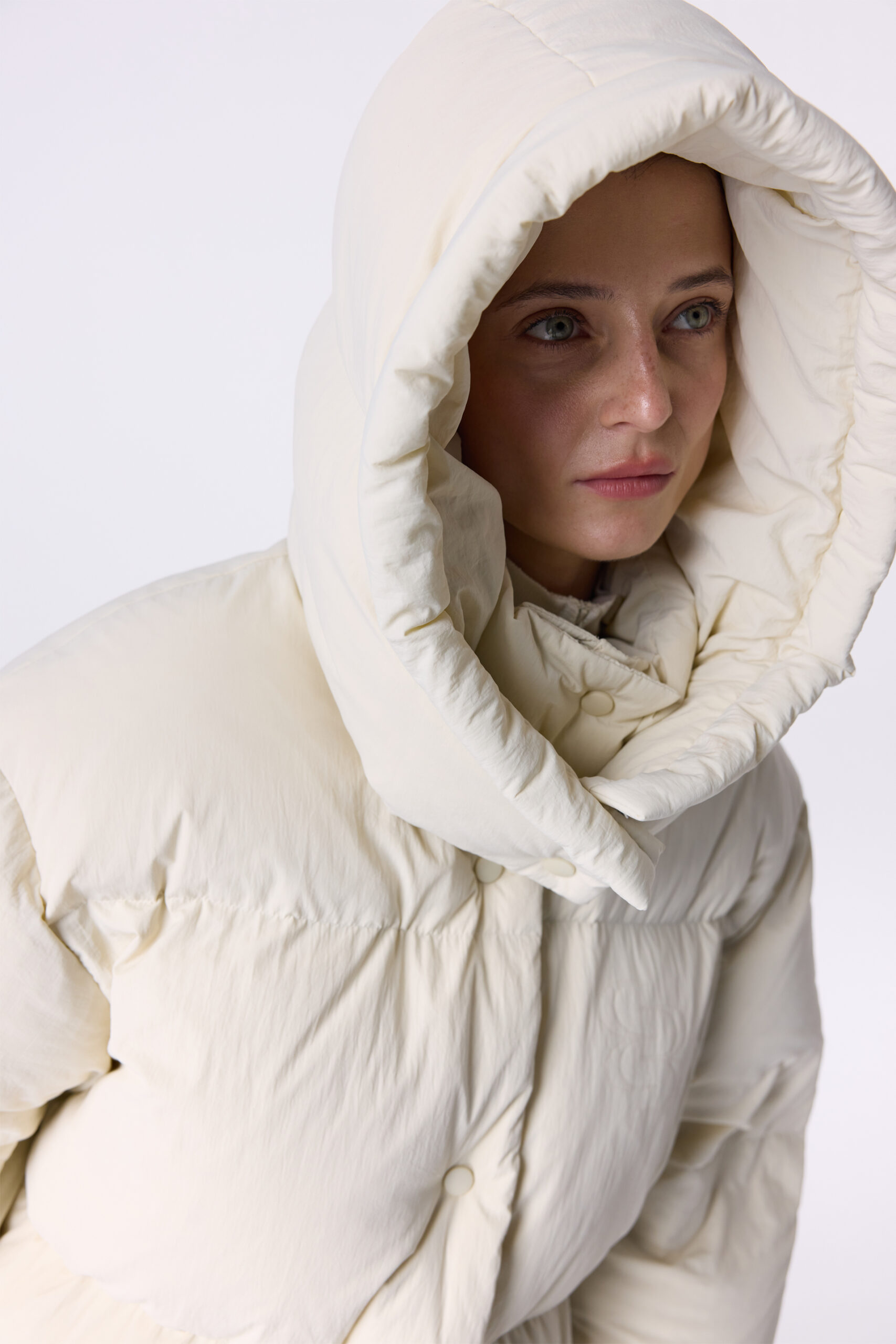 Пуховик Bazhane Glaze Dows Jacket молочний - Зображення 2