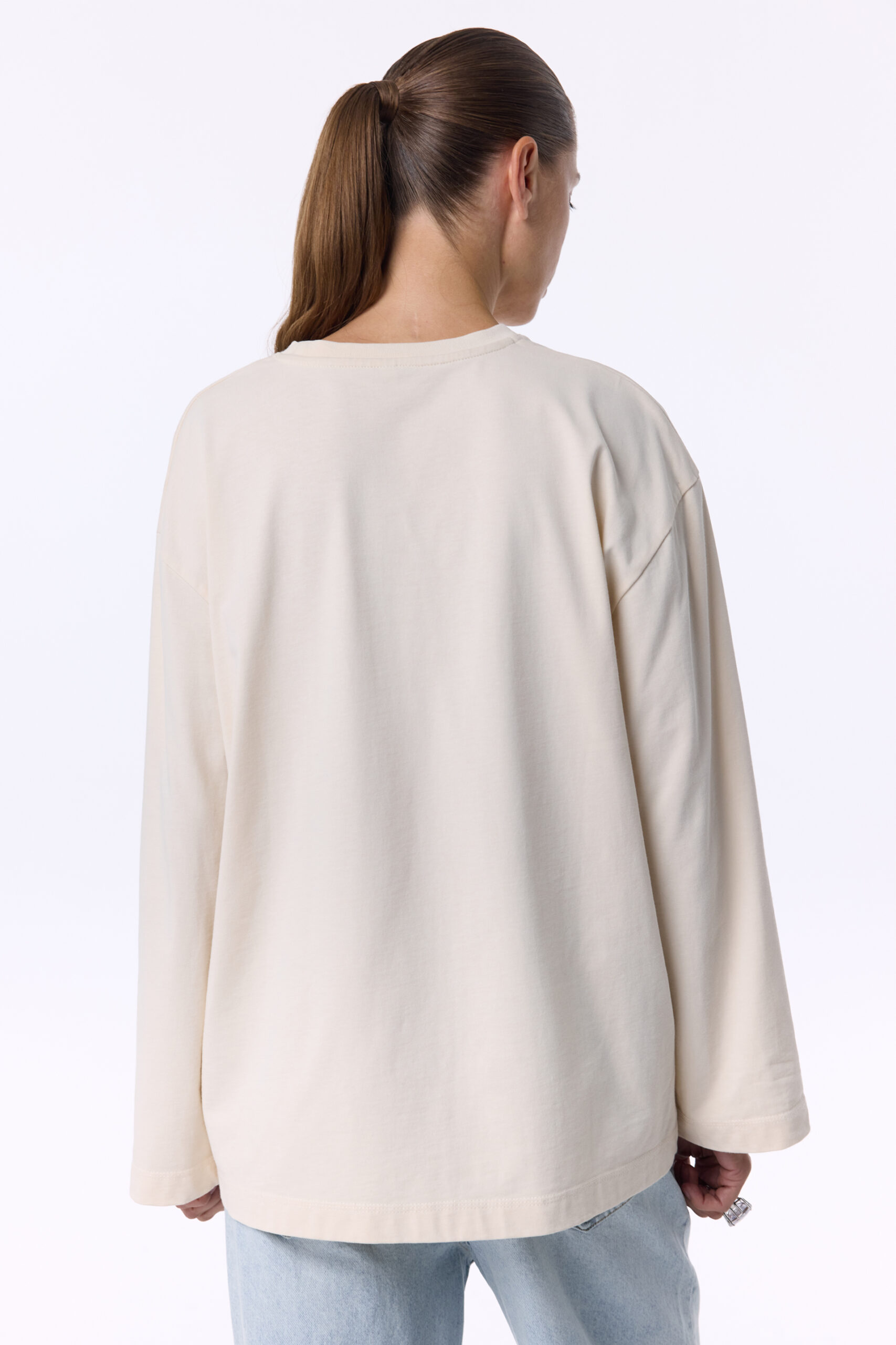 Лонгслів Bazhane Burnt longsleeve з принтом вершковий - Зображення 2