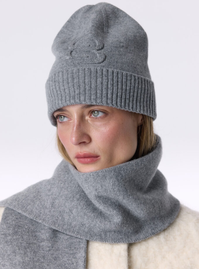 Шапка Bazhane Icon beanie сірий