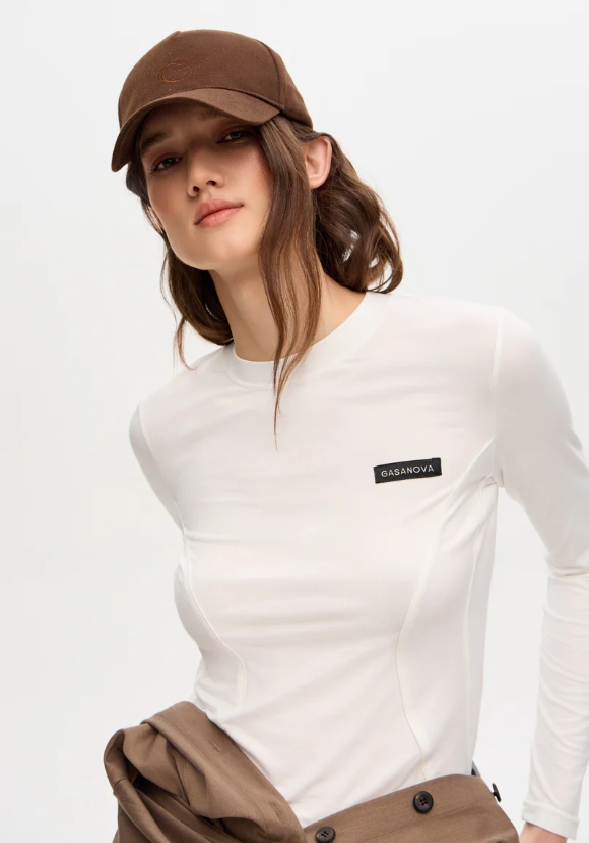 Лонгслів Gasanova GG молочний