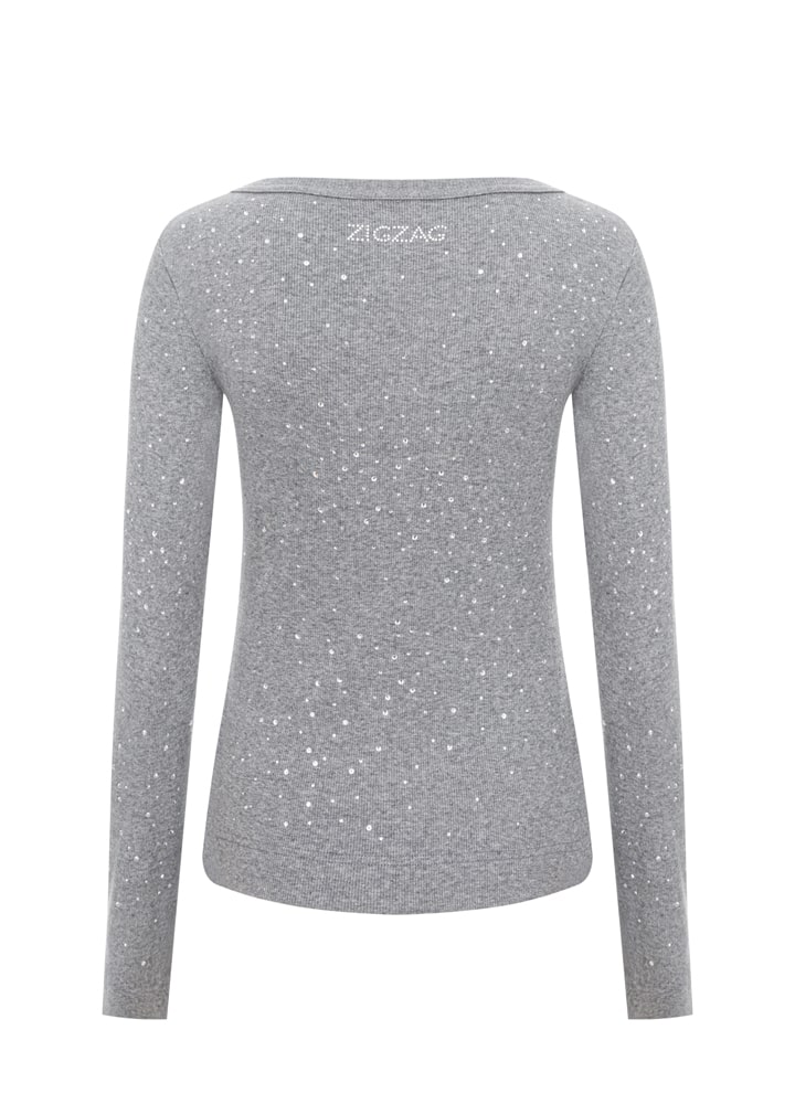 Лонг Zigzag Мері сірий - Зображення 2
