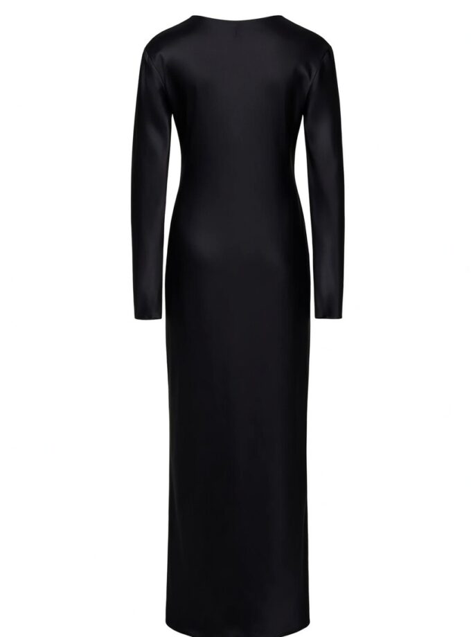 Сукня Gasanova максі з рукавами чорна