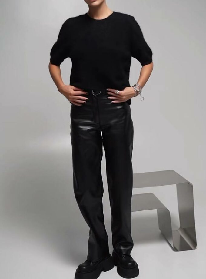 Светр FLEUR DE LYS чорний кашемір