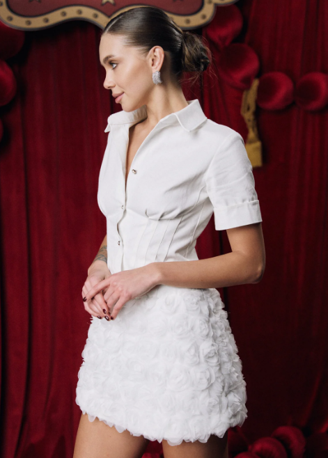 Сукня MOHD міні Rose Dress молочна