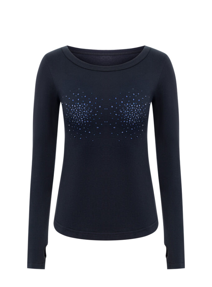 Лонг Zigzag Point синій