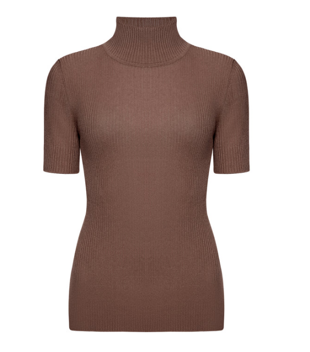 Гольф J’amemmeTURTLENECK KNIT TOP коричневий