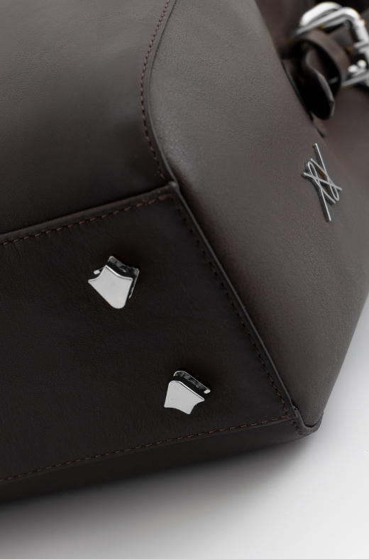 Сумка Kachorovska Ernestina 33 шкіра коричнева срібло