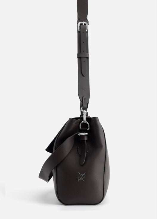 Сумка Kachorovska Ernestina 33 шкіра коричнева срібло