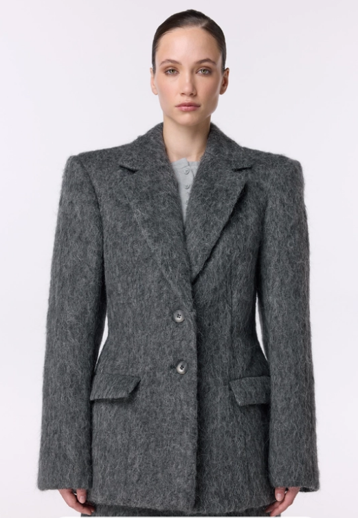 Пальто-жакет Bazhane Fuzzy Alpaca jacket графіт