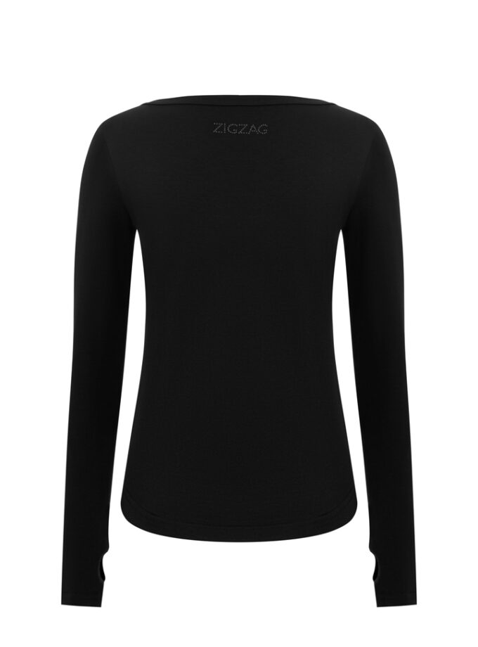 Лонг Zigzag Point чорний