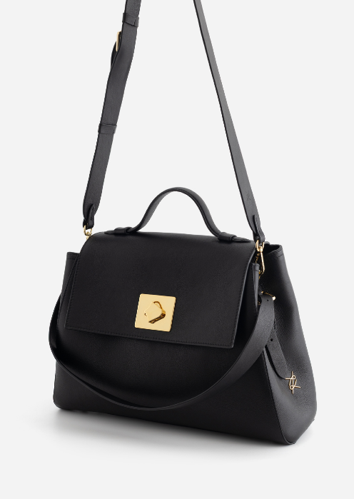 Сумка Kachorovska Ernestina 33 шкіра чорна золото