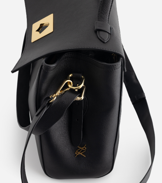 Сумка Kachorovska Ernestina 33 шкіра чорна золото