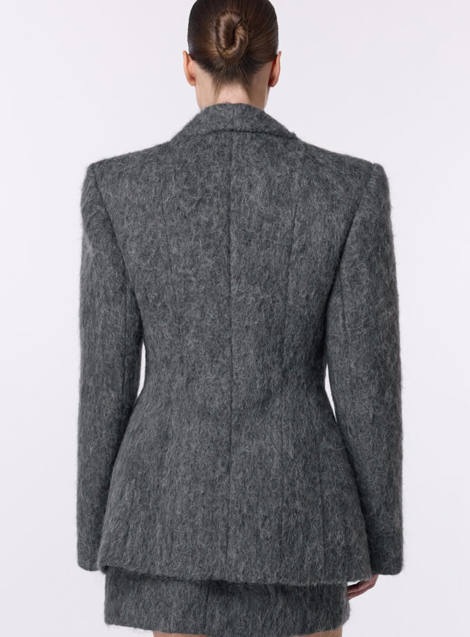 Пальто-жакет Bazhane Fuzzy Alpaca jacket графіт