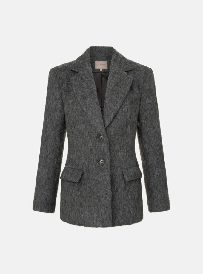 Пальто-жакет Bazhane Fuzzy Alpaca jacket графіт