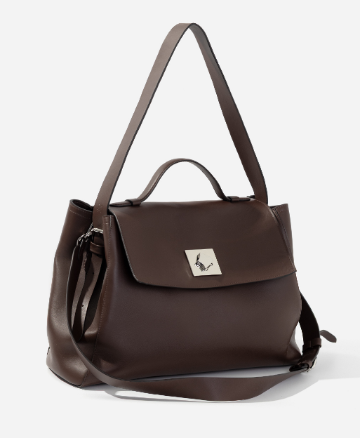 Сумка Kachorovska Ernestina 42 шкіра коричнева срібло