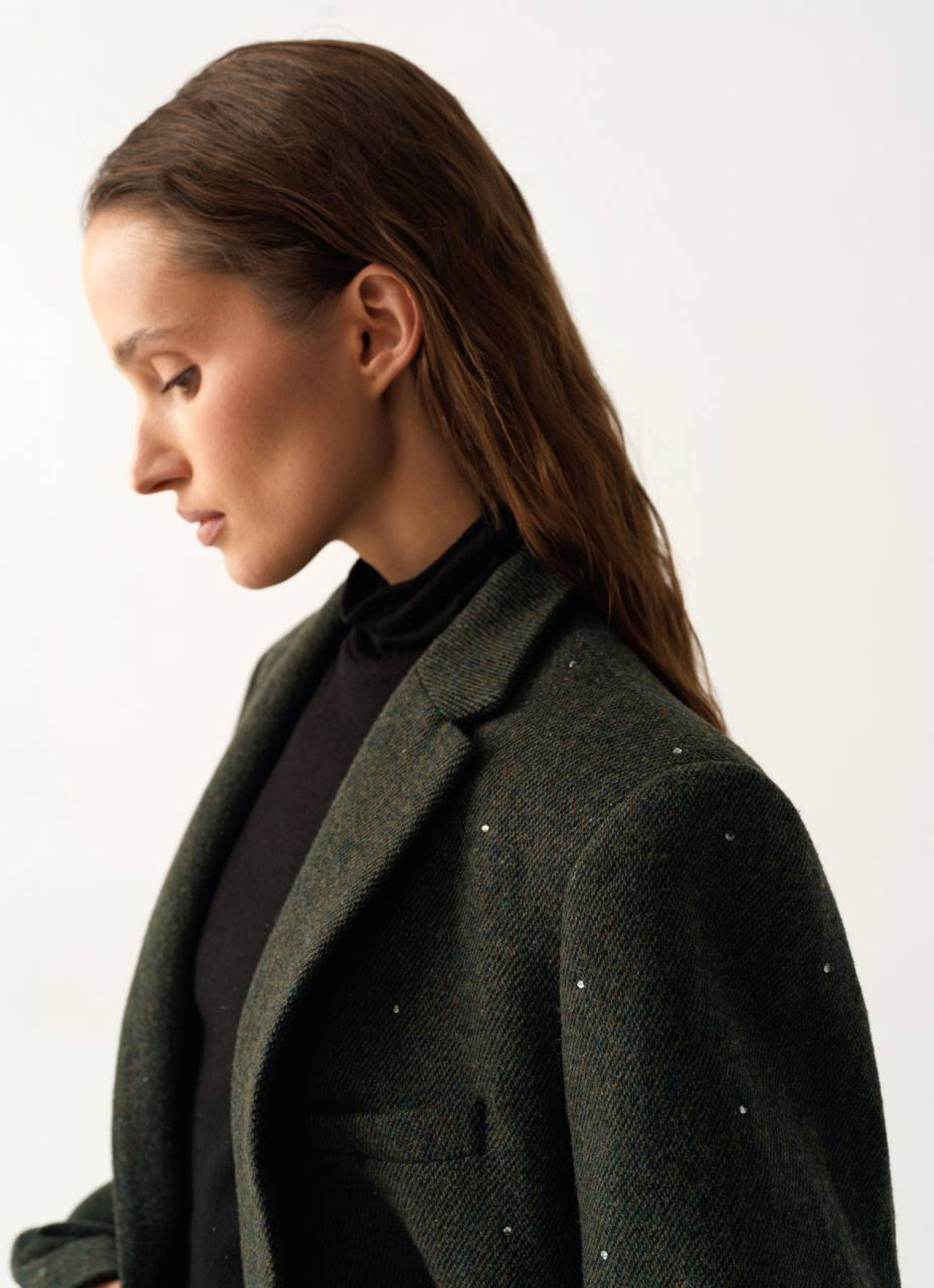 Жакет Sabotage з цупкої вовни зелений - Зображення 3