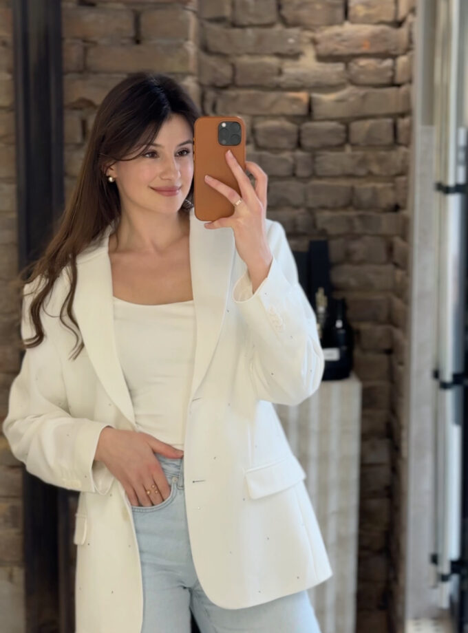 Жакет Sabotage класичний білий