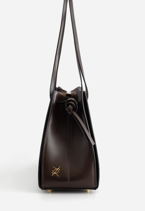 Сумка Kachorovska ORIGAMI SOFT35 темний шоколад золото