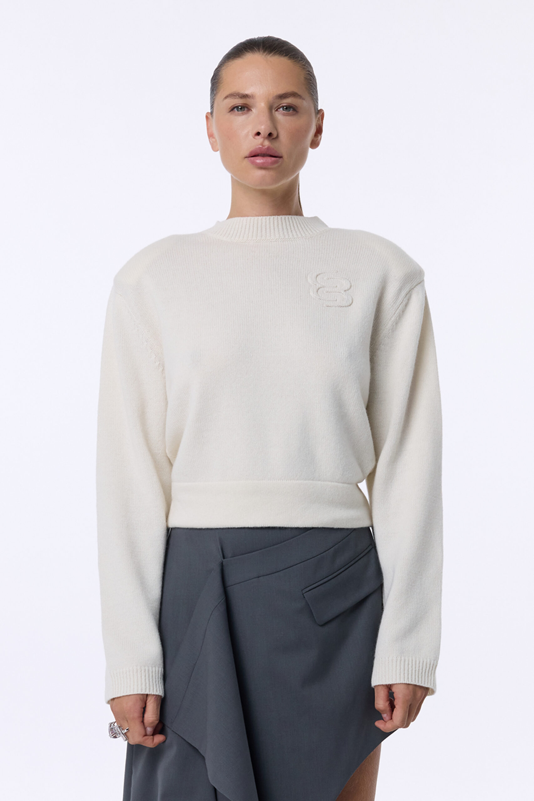 Светер Bazhane Pumped sweater молочний