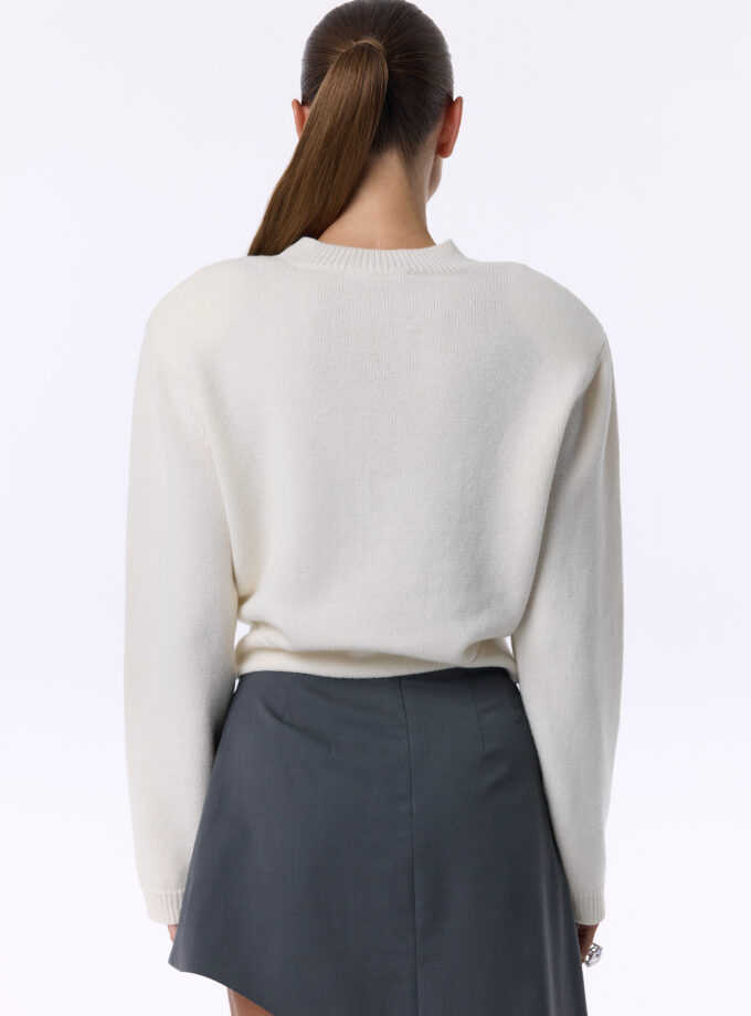 Светер Bazhane Pumped sweater молочний