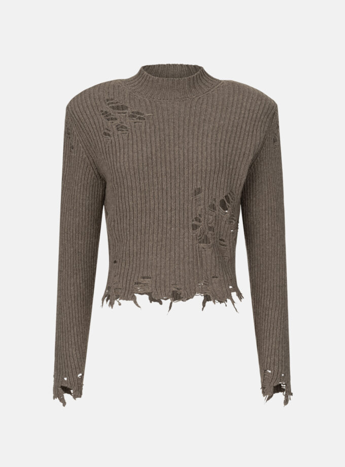 Светр Bazhane Kurt Cropped Sweater мокко