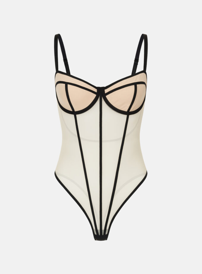 Боді Bazhane Contour бежевий XS/75B