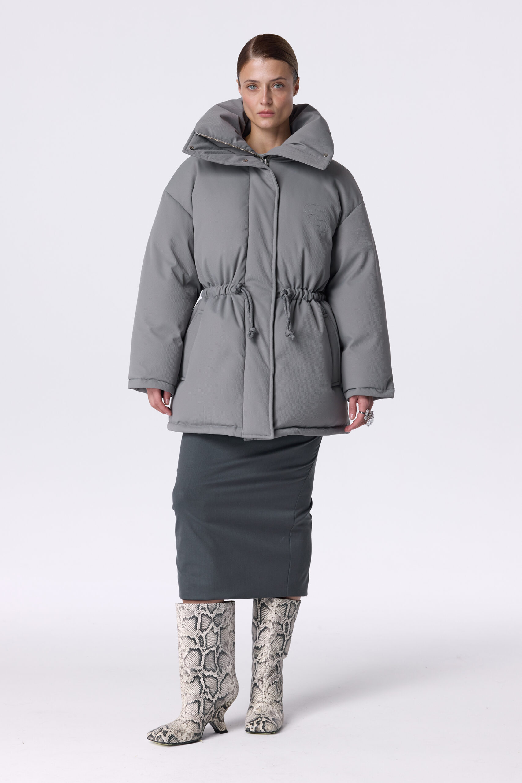 Пуховик Bazhane Harbor parka Jacket сірий