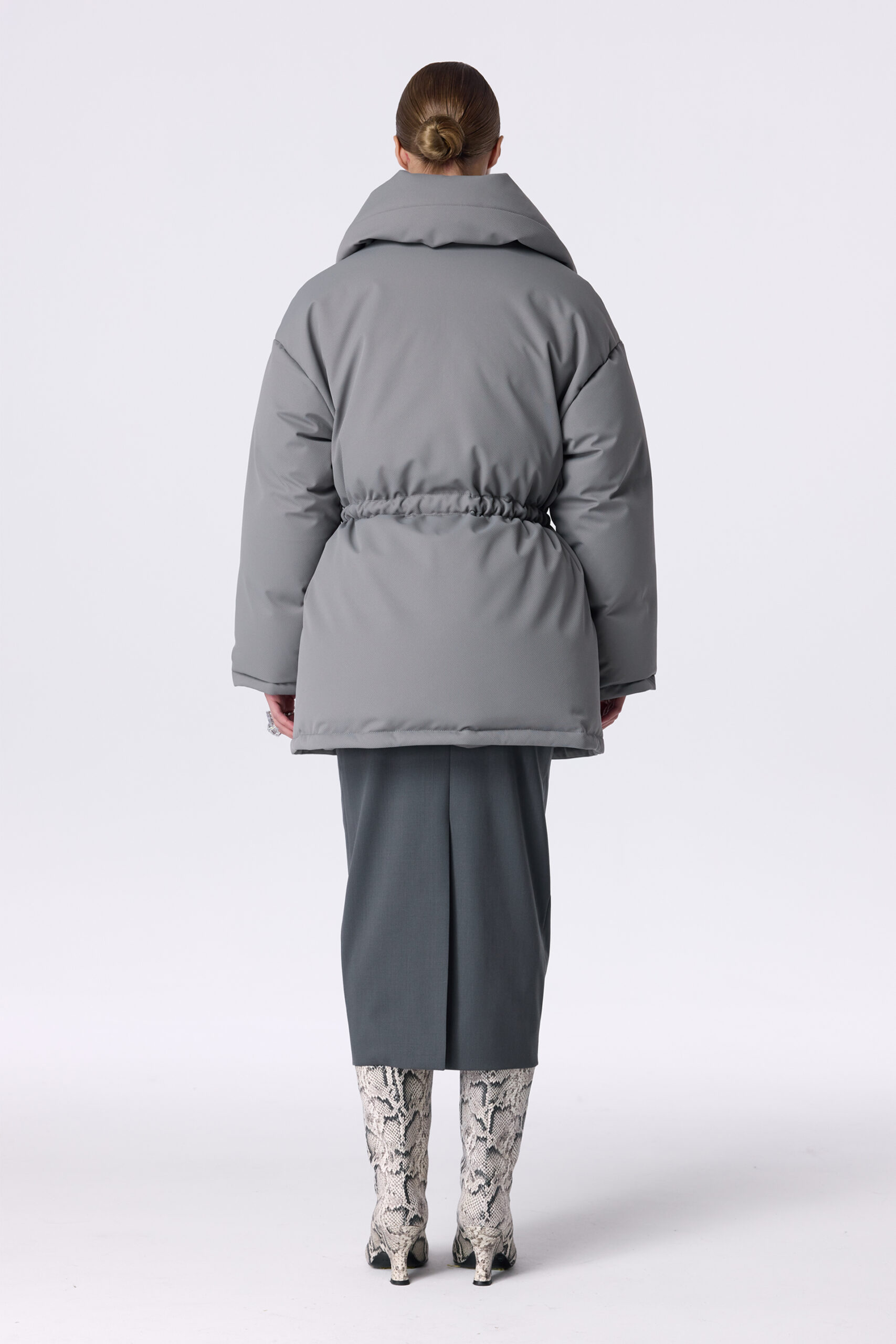 Пуховик Bazhane Harbor parka Jacket сірий - Зображення 2