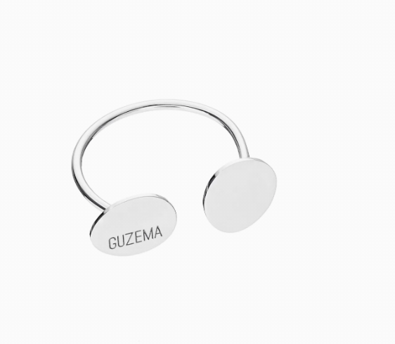 Каблучка 2 клюшки біле золото (17,5)  CC 27