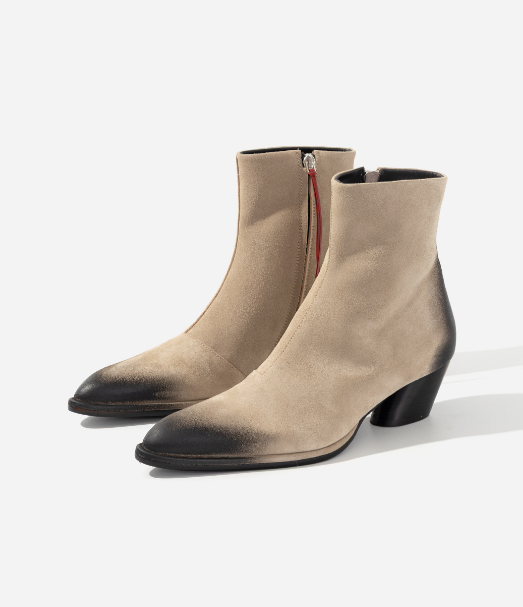 Черевики Kachorovska ROSA бежеві замшеві