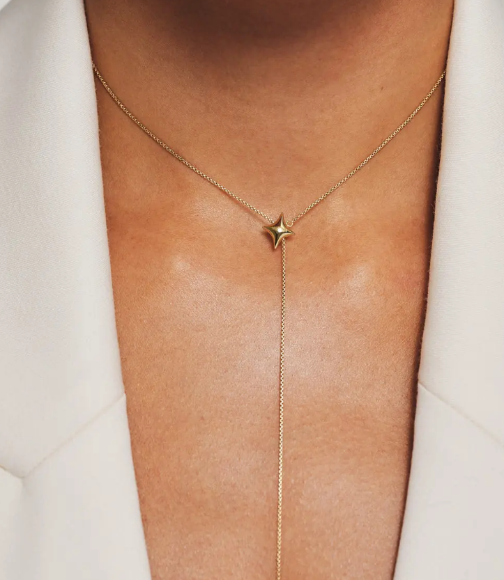 Кольє-трансформер зірка жовте золото - Зображення 2