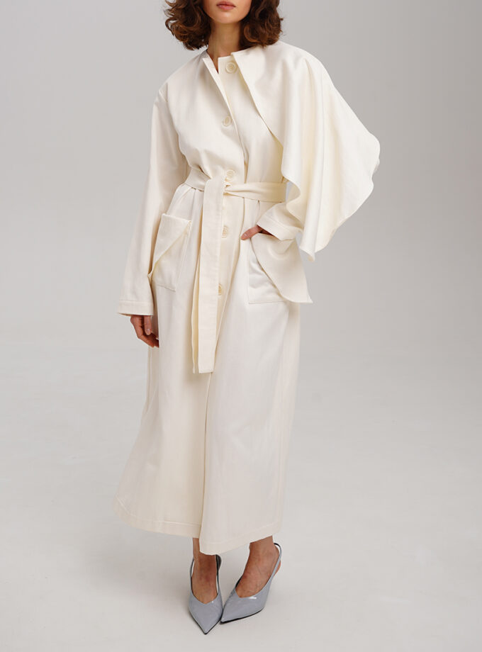 Сукня XM by Malinovska молочна тренч з бавовни