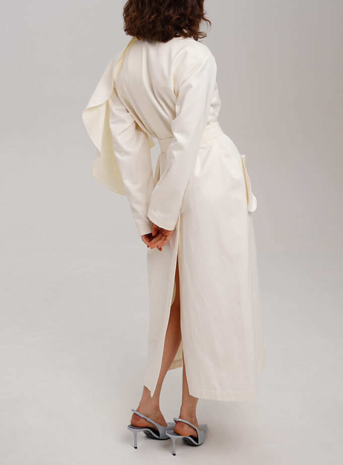 Сукня XM by Malinovska молочна тренч з бавовни