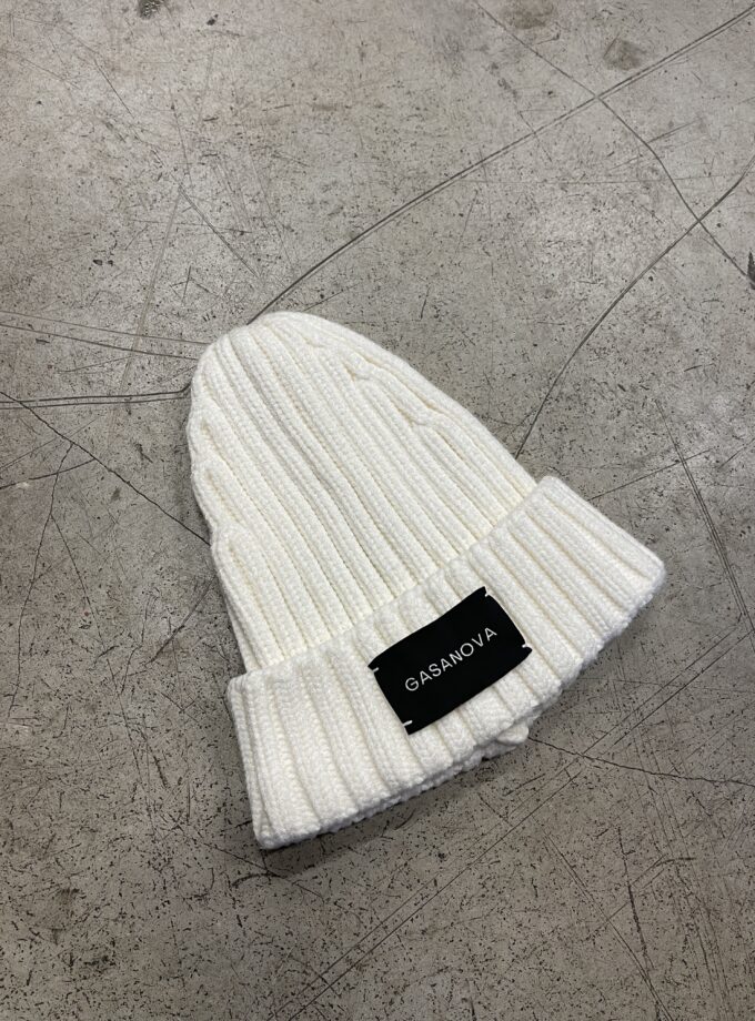 Шапка Gasanova beanie молочна