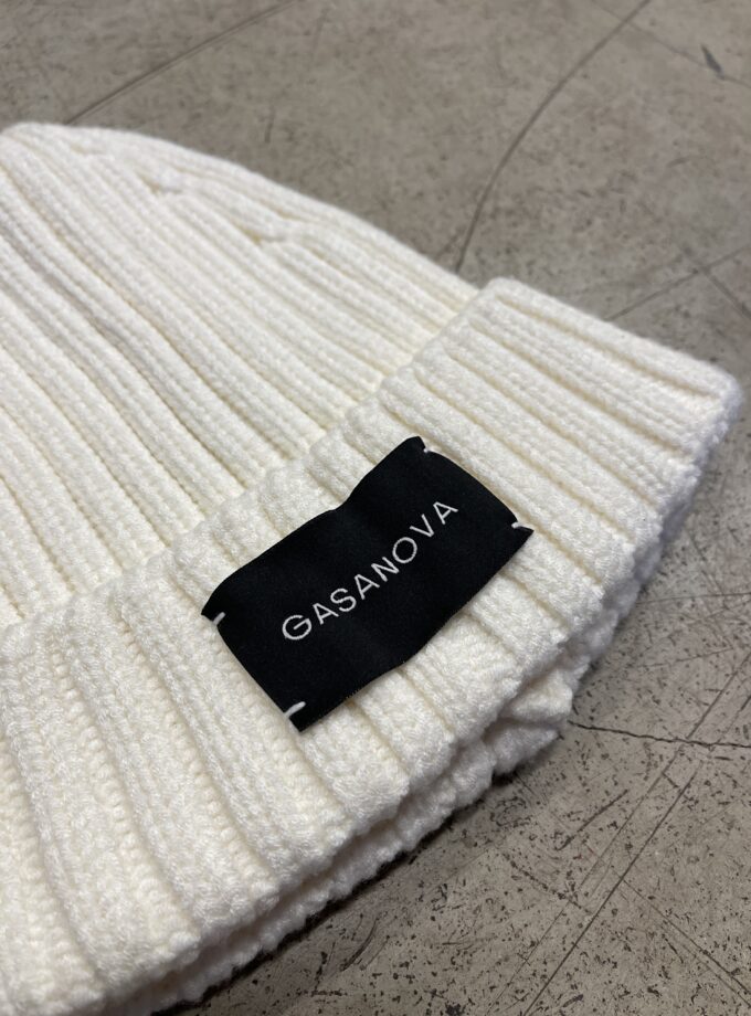 Шапка Gasanova beanie молочна