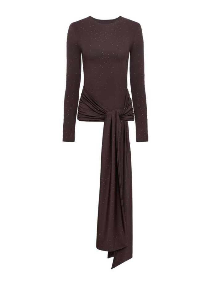 Лонг Zigzag  Шарлота Шоколадний