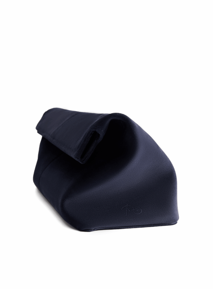 Сумка Poelle Elza clutch синій замш