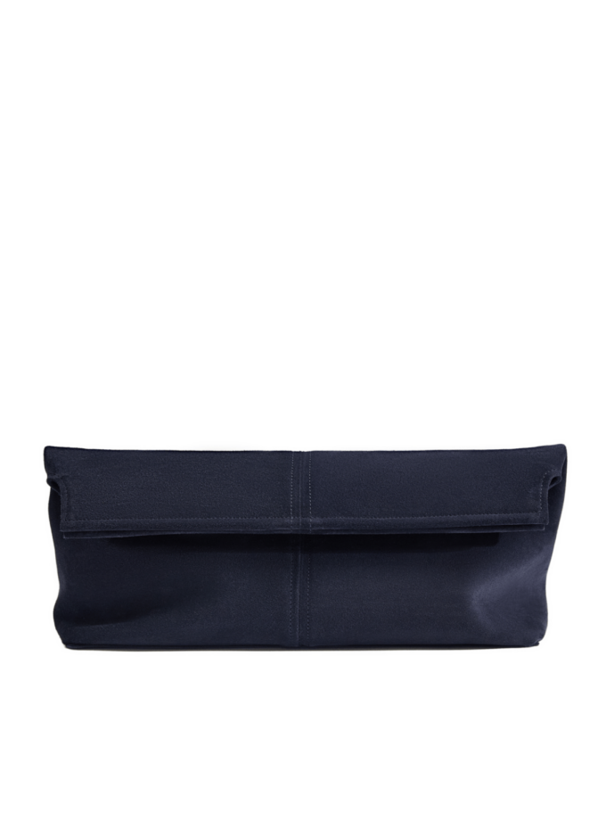 Сумка Poelle Elza clutch синій замш
