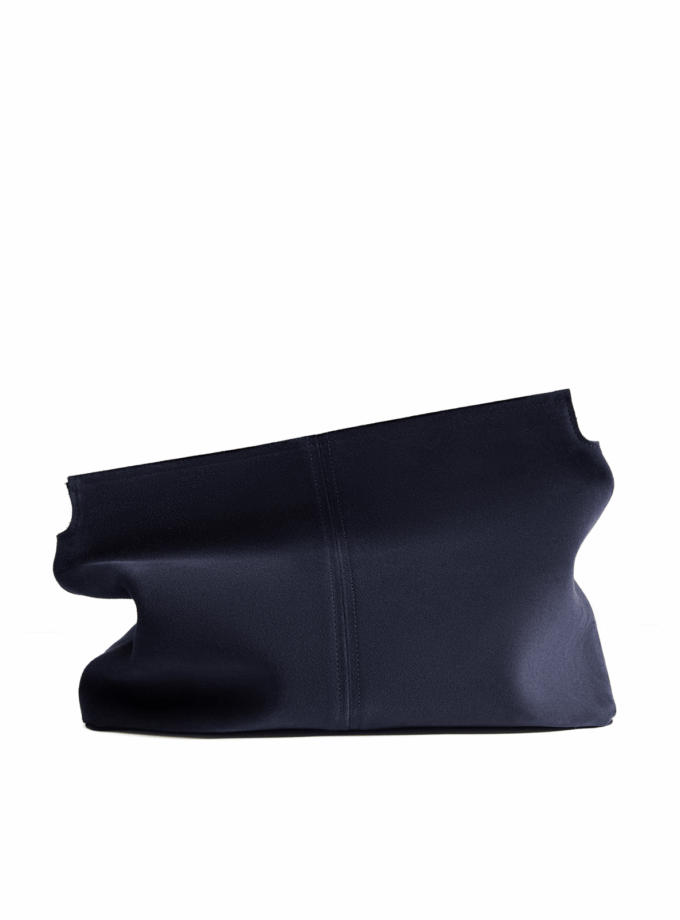 Сумка Poelle Elza clutch синій замш