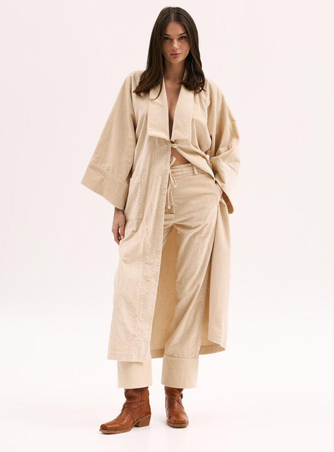 Штани XM by Malinovska вельветові бежеві