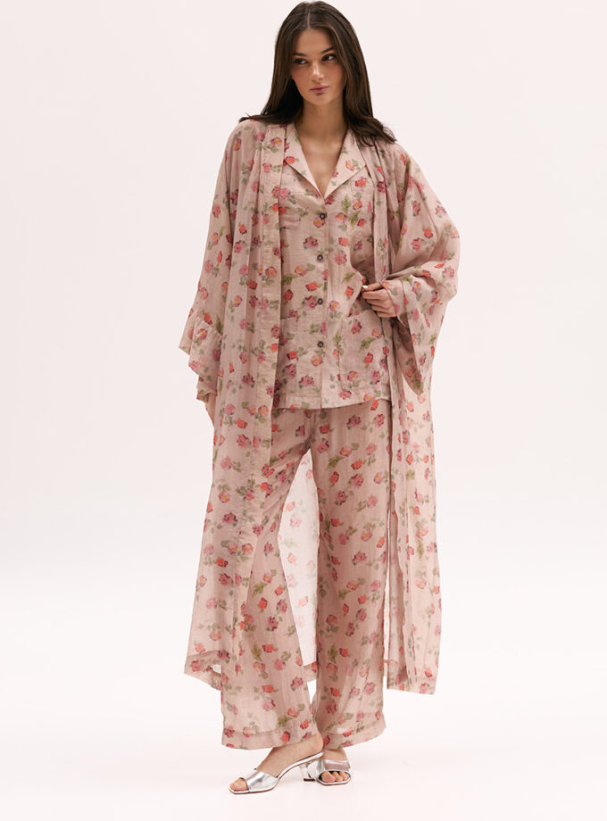 Кімоно XM by Malinovska напівпрозоре в троянди