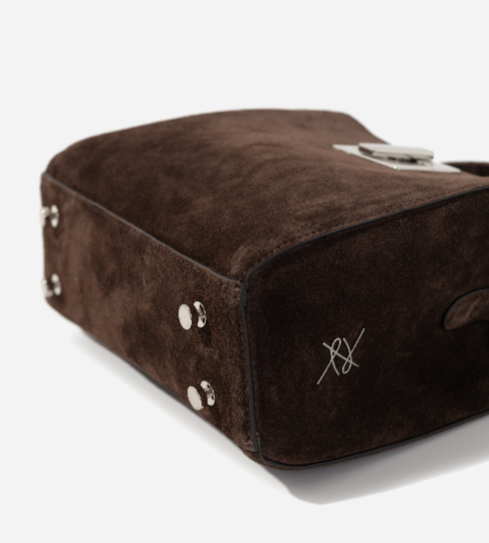 Сумка Kachorovska Erna Soft 23 коричнева срібло