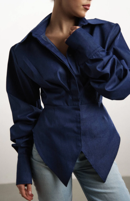 Сорочка MOHD синя