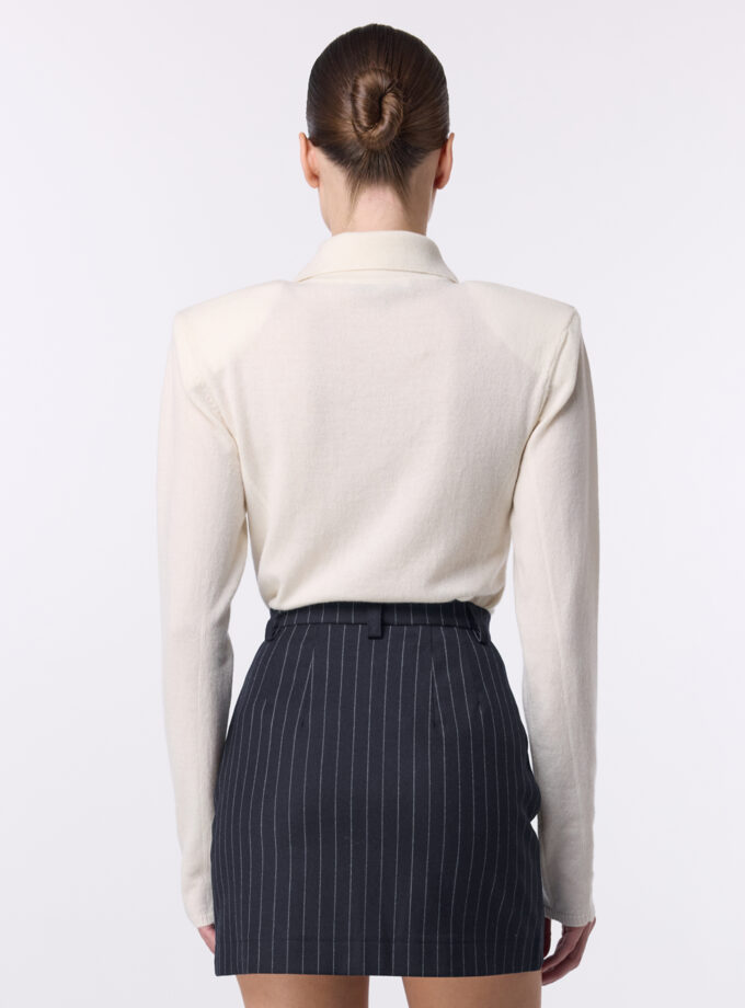 Поло Bazhane Cardinal polo з довгим рукавом молочний