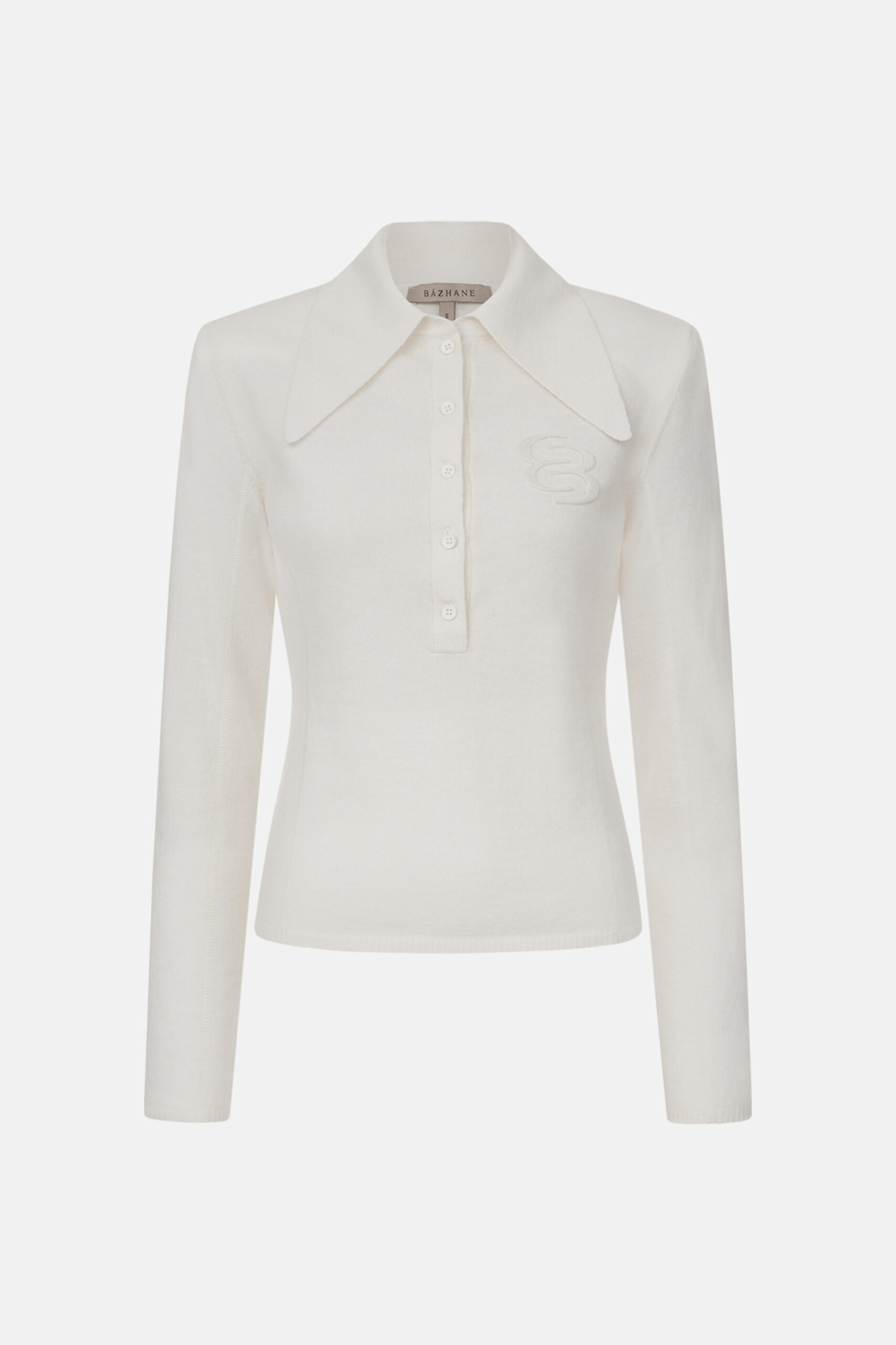 Поло Bazhane Cardinal polo з довгим рукавом молочний - Зображення 3