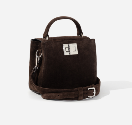 Сумка Kachorovska Erna Soft 23 коричнева срібло