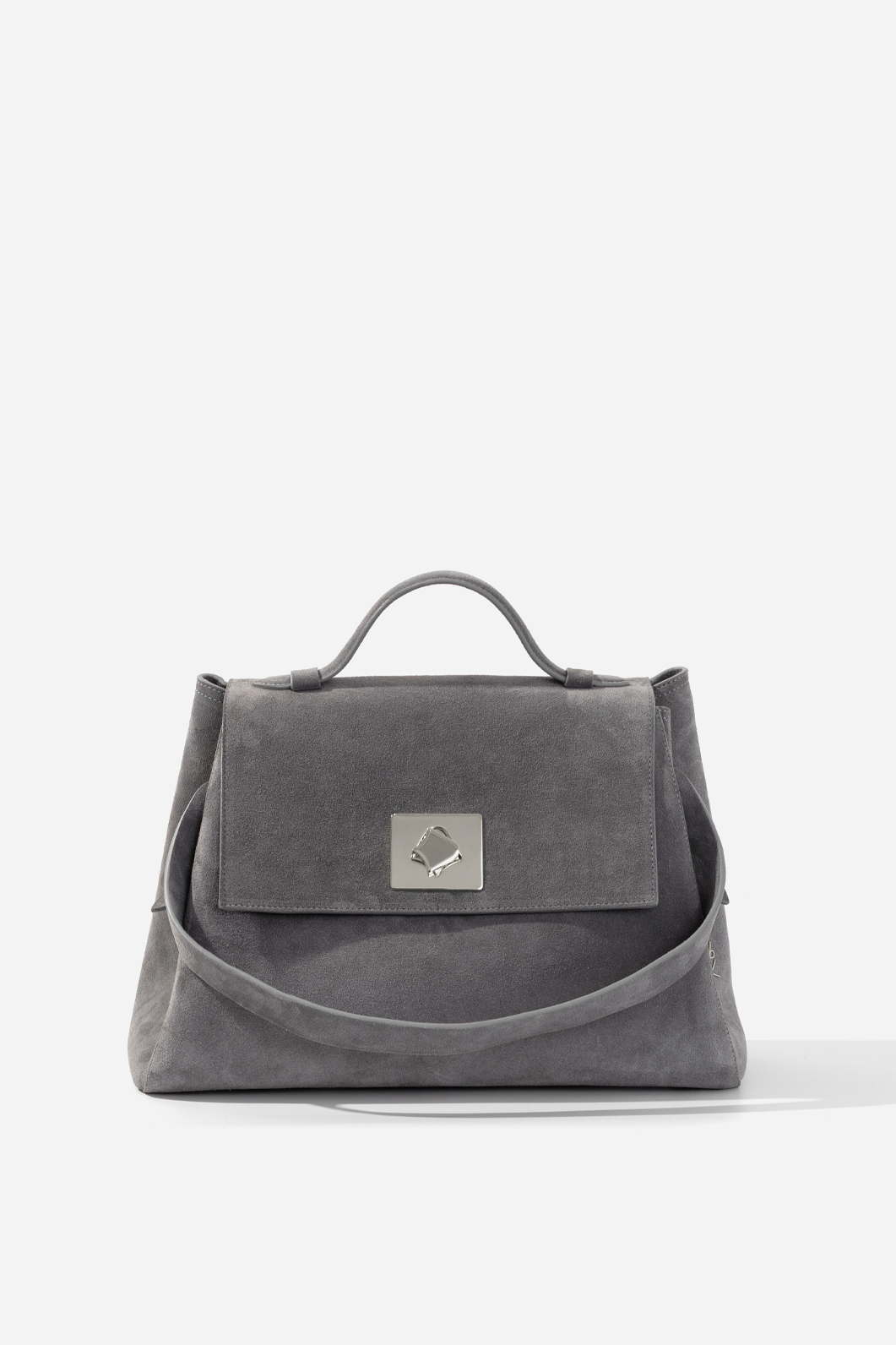 Сумка Kachorovska Ernestina 33 сірий спілок срібло