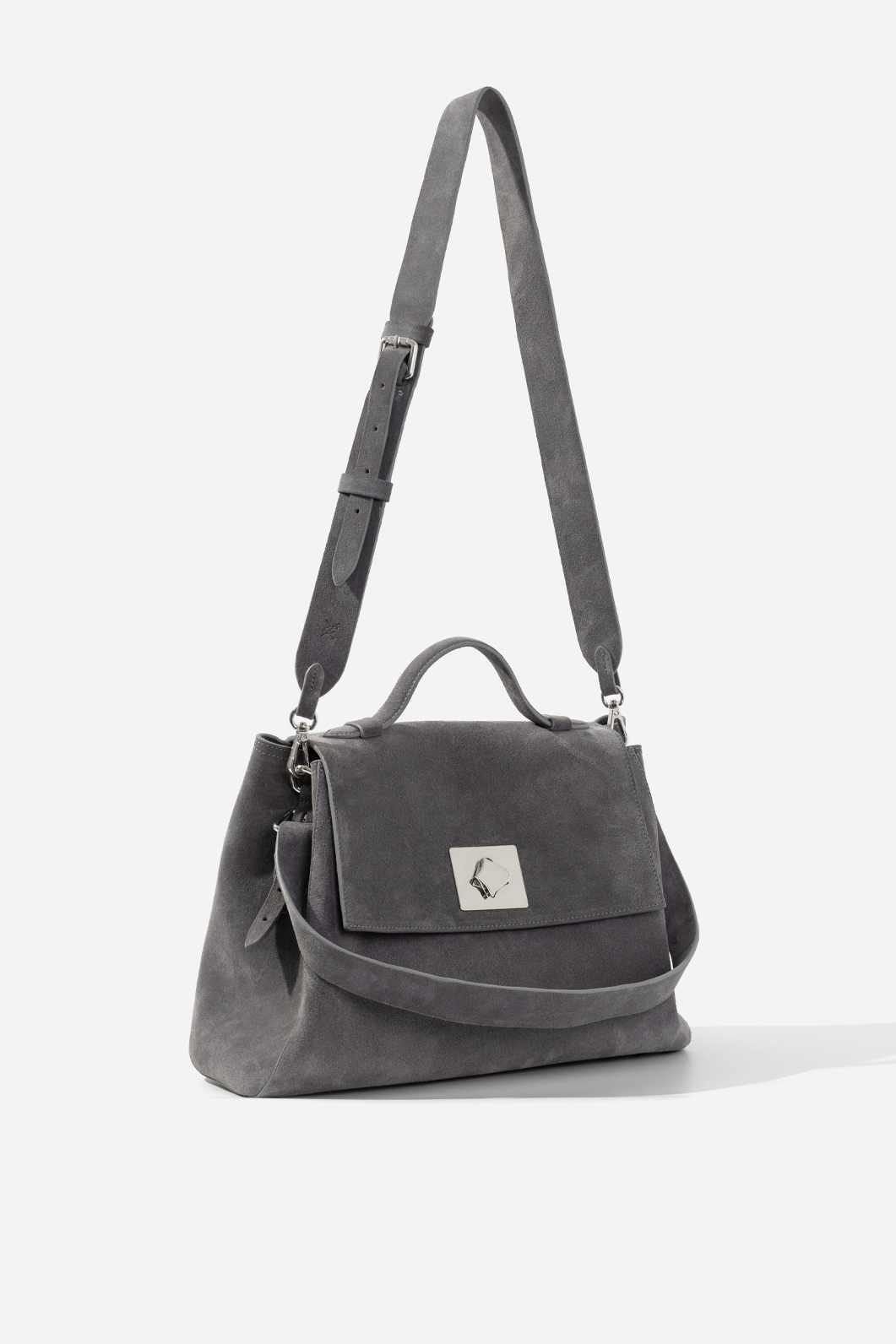 Сумка Kachorovska Ernestina 33 сірий спілок срібло - Зображення 3